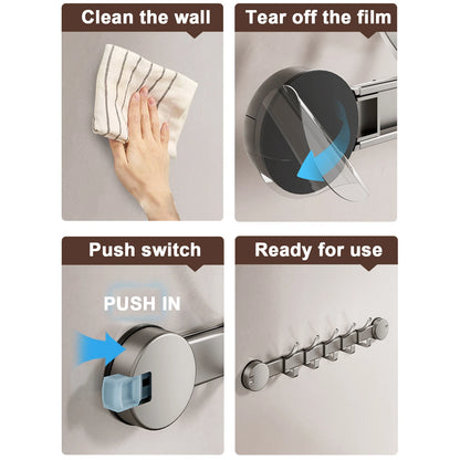 Clothes Hook Bathroom Towel Hanger Hook Wall Hook Adhesive Wall Hook No punching required Hanging Hooks Door Back Clothes Hook
