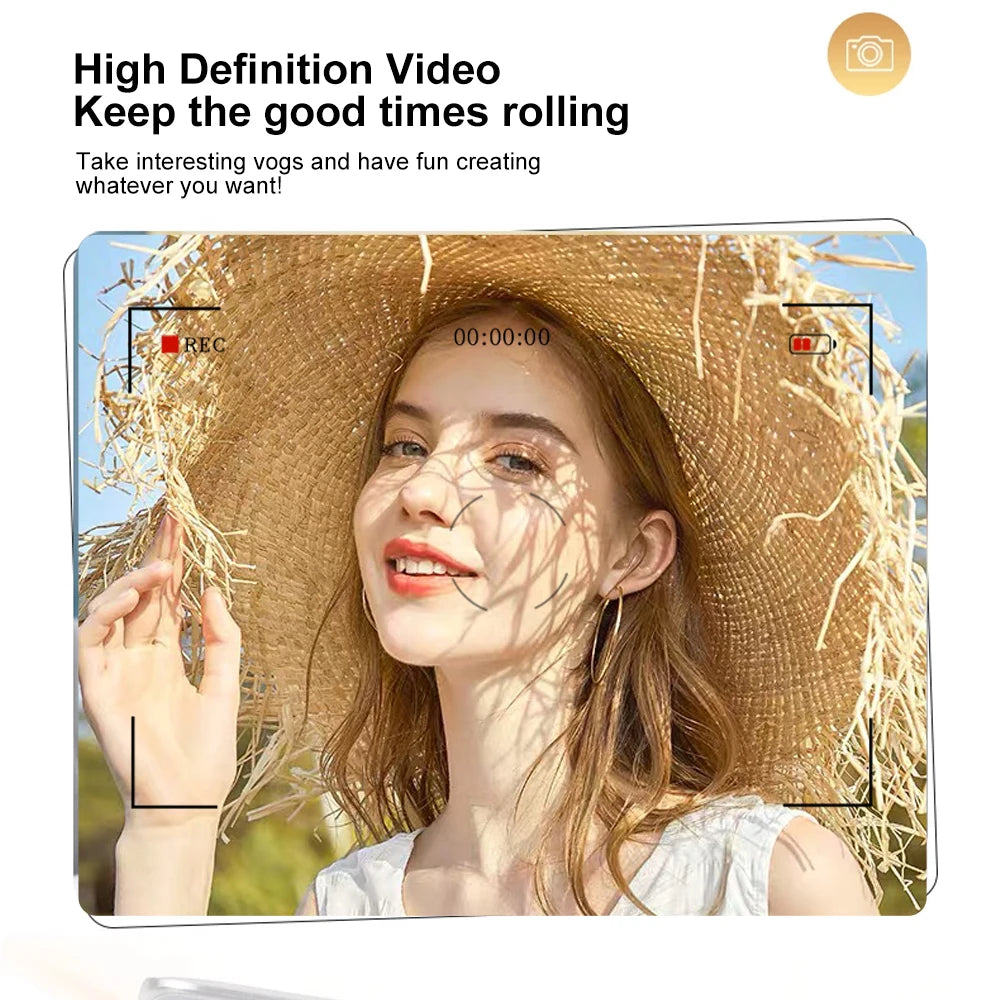 Digital Camera Retro CCD Portable Camera Dual Camera Flash 8x Digital Zoom Entry-Level Small Students Campus Selfie camera