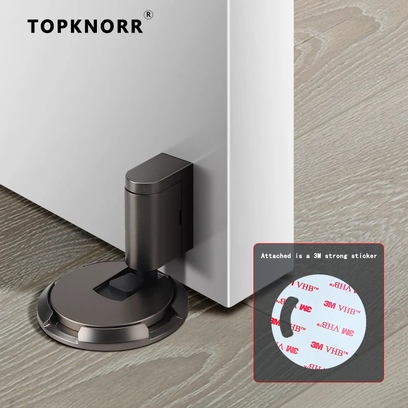 No-punch Door Suction Windproof Ground Suction Anti-collision Door Stopper Household Door Stopper Door-impact Fixed Door Stopper