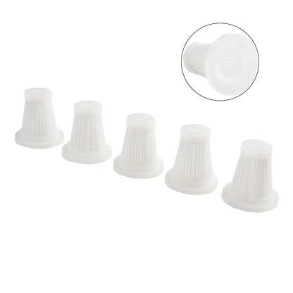 5pcs Car Vacuum Cleaner Filter Washable Filter Replacement Parts Removable Recycling Vacuum Cleaner Replacement Filter Cartridge
