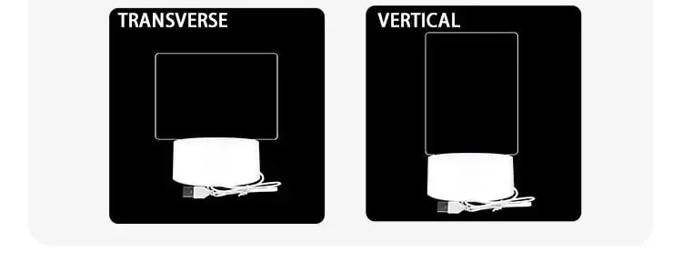 LED Light Note Board USB-Powered with Pen Acrylic Dry Erase Board Clear Desktop Note Message Soft Lights Desk Lamp Gift