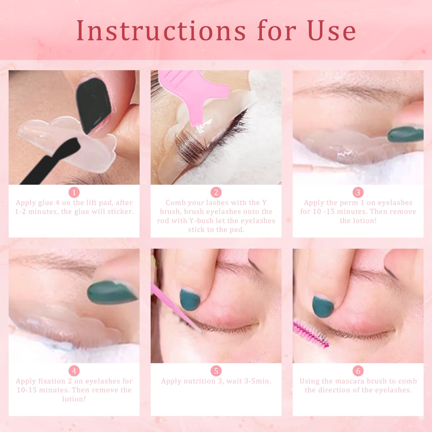 Lash Lifting Kit and Brow Sculpting and Defining Kit, curl perms and volumize lashes, for salon and home use, lasts 6-8 weeks