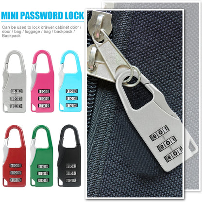 3 Digit Number Combination Pad Lock Padlock Outdoor Waterproof Lock Suitcase Luggage Security Coded Lock Zinc Alloy Code Lock