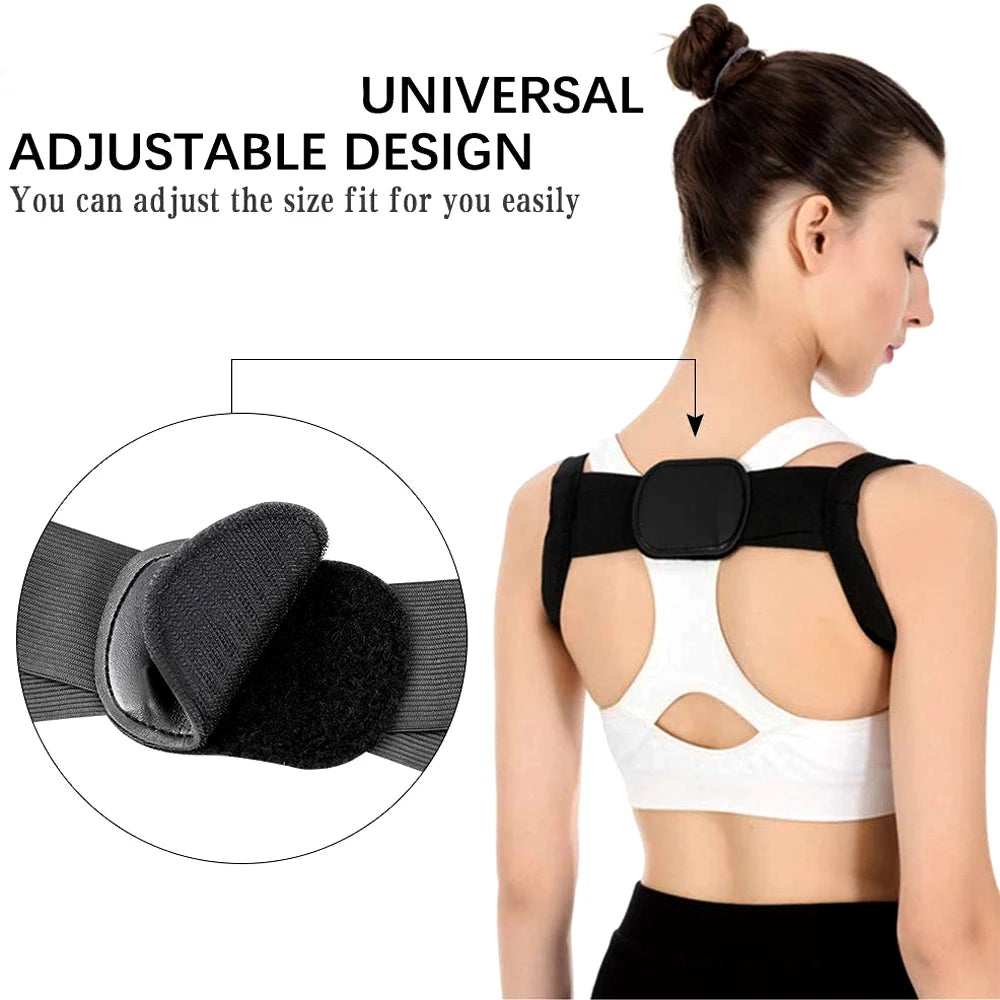 Back Posture Corrector Belt Adjustable Shoulde Neck Spine Reshape Body for Column Posture Correction for Women Men Straightener