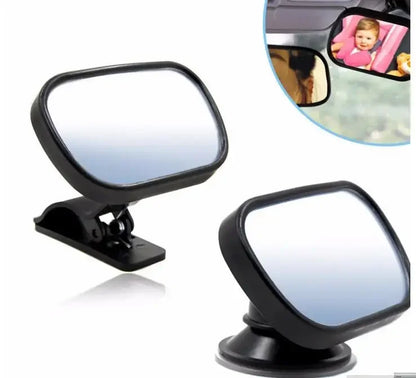 Baby Mirror 2 in 1 Mini Children Rear Convex Mirror Car Back Seat View Adjustable Auto Kids Monitor Car Accessories
