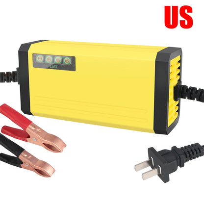 Car Battery Charger 220V Power Puls Repair Charger Moto Truck Battery Charger 12V 2A Wet Dry Lead Acid Battery LED Display