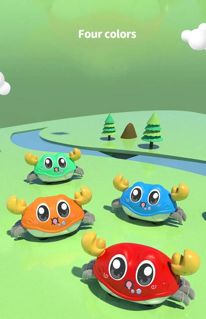 Crawling Crab Toys for Baby,Crawling Sensory Toys Infant Learning Crawl Toddler Development Babies Interactive Walking for 0-12M