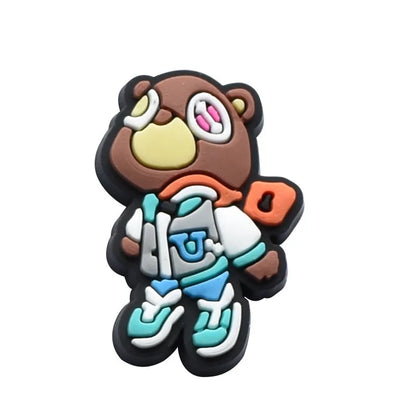 Hot Sale 1pcs PVC Shoe Charms Cactus Smiling Face Sandal Accessories DIY Shoe Decoration For Clog Sandal Kids X-mas Gifts