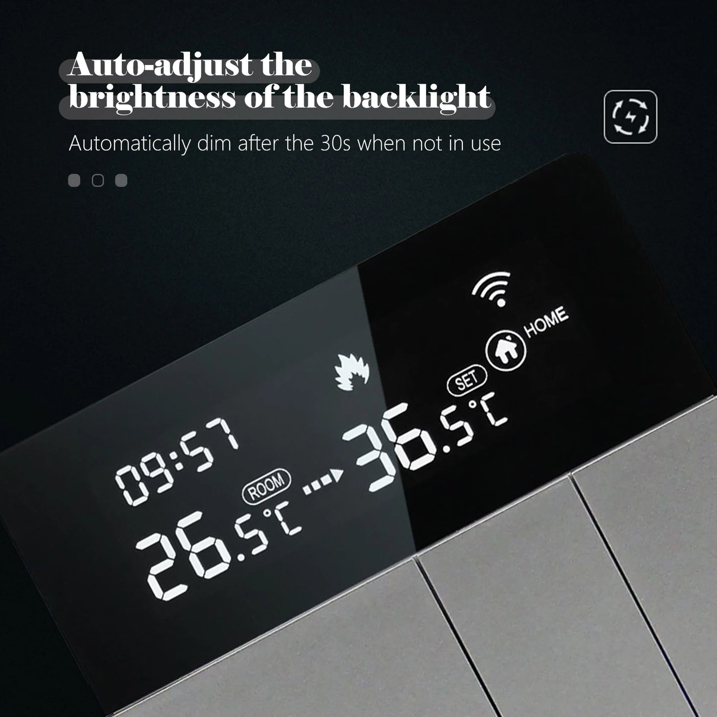 WIFI Smart Thermostat with LCD Display Smart Heating Thermostat APP & Voice Control Indoor Constant Temperature Controller