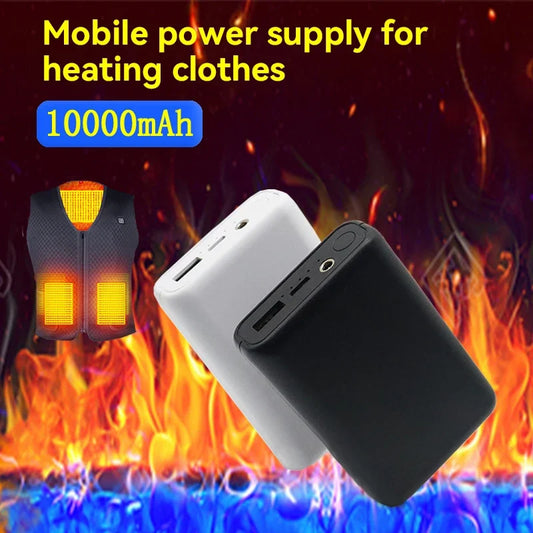 20000mAh Power Bank Portable USB Charger Fast Charging External Battery Pack Heating Vest Jacket Scarf Socks Glove Equipment New