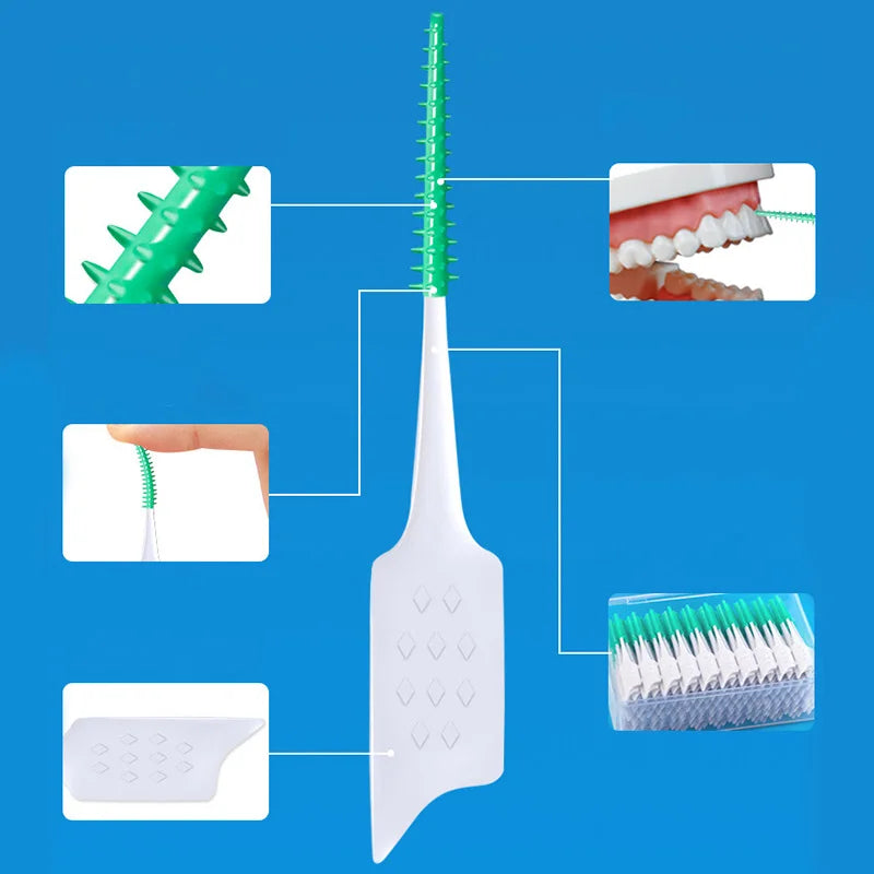 200Pcs Dental Floss Water Pick Dental Dentistry Beauty Health Dental Products Tooth Pick Interdental Brushes Dental Supplies