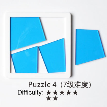 Difficult Puzzles Challenge Impossible Brain Burning Puzzles Adult Kid Fun Brainteasing Geometrical Shape Puzzle Game Toy