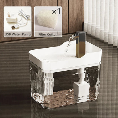 Automatic Cat Water Fountain 1500ml USB Mute Pet Drinking Dispenser Pet Drinker for Cats Kitten Water Dispenser Cat Accessories