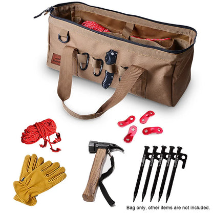 Camping Tool Bag Large Capacity Wide Mouth Storage Tool Bag Water Resistant Gear Bag