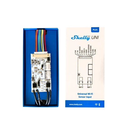 Shelly Plus Uni Smart Wi-Fi operat module Designed systems small device offers advanced automation insightful monitoring