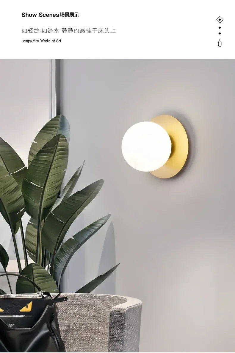 Indoor decorative wall lamp for Bedroom Stairs LED Wall Lighting Wall Sconce for Living room sofa background Bedside lamp