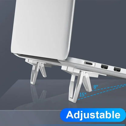 Laptop Heighten Stand for Keyboard Tablet Phone Holder Mini Portable Legs Laptop Stands for Macbook Huawei Notebook Support Feet
