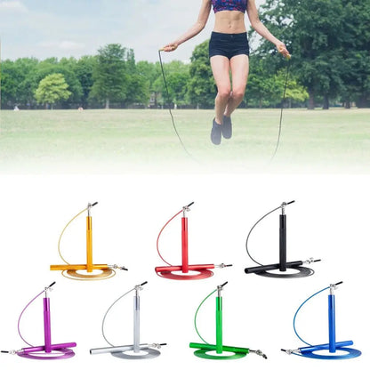 3 Meters Speed Skipping Rope Adjustable 360° Swivel Ball Bearing Boxing Skipping Rope Steel Wire Aluminum Alloy