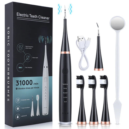 Electric Toothbrush Sonic Dental Teeth Whitening Kit Tooth Whitener Calculus Tartar Remover Tools Cleaner Stain Oral Care