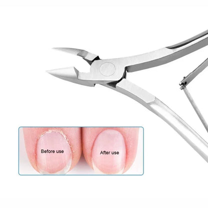 Professional Nail Cuticle Scissor Stainless Steel Gold Silver Dead Skin Exfoliating Clipper Clean Nails Art Tool Manicure Salon