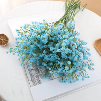 61cm Artificial Flowers Babys Breath Bouquet Plastic Gypsophila Fake Flowers for Home Decor Party Wedding Decorations Table Vase