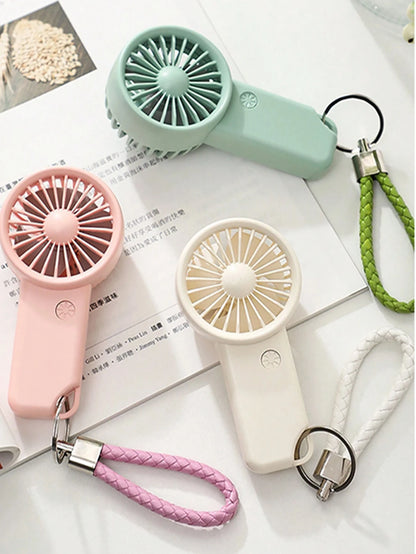 Mini Portable Fans Handheld USB Rechargeable Fan Mini Desktop Air Cooler Outdoor Fan Cooling Travel Hand Fans Ventilation Fan