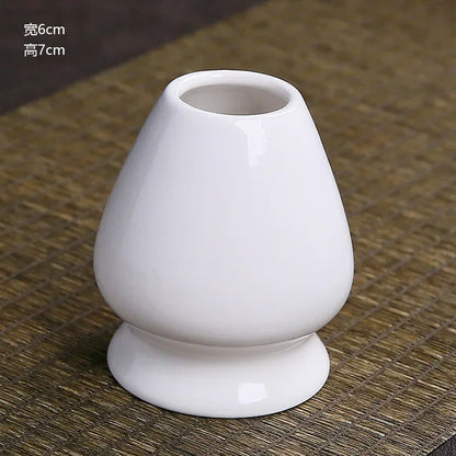 1PC Japanese Matcha Stirrer Rack Ceramic Tea Holder Matcha Chasen Rack Bamboo Matcha Whisk Stand Home Tea Maker Matcha Tools