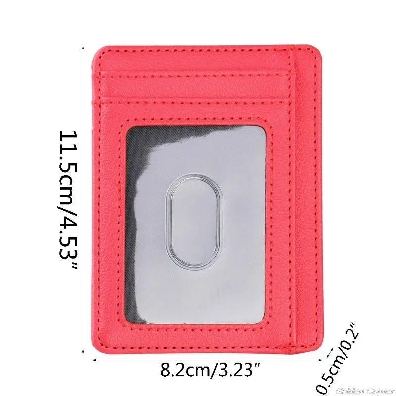 RFID Blocking Leather Wallet Credit Holder Purse Money Case for Men Women My28 21 Dropshipping