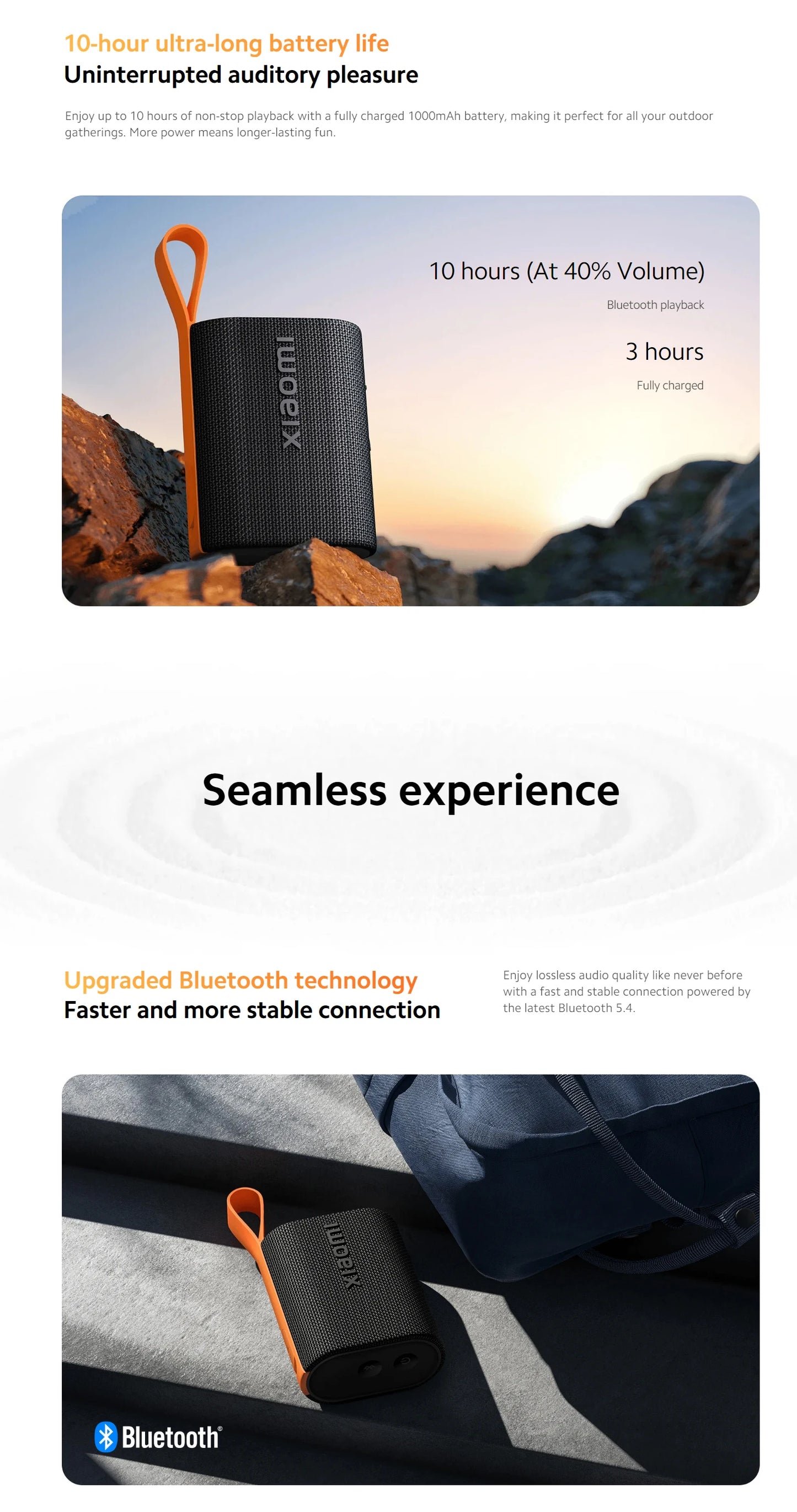 NEW Xiaomi Sound Pocket IP67 Bluetooth 5.4 Portable Speaker TWS Stereo Combo 1000mAh 10-Hour Ultra-Long Battery Life Microphone