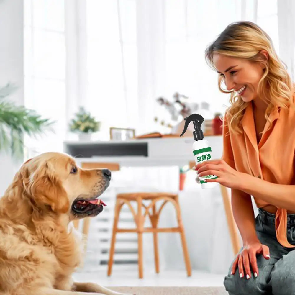 Pet external insect repellent spray natural medicine mild anti-allergic flea and tick remover for cats and dogs