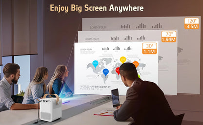 Bluetooth Support Mobile Phone Home Theater Projector Bluetooth Mini 4k Android 9 Projector