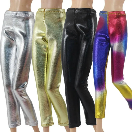 High Quality Fashion Floral Jeans Pants Casual Wears Doll Leather Pants Doll Clothes Skirts 11.5