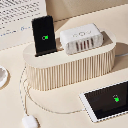 Portable Cable Management Organizer Box for Power Strips and Cord for Power StripsTV Computer Wires Hider Box for Home Office