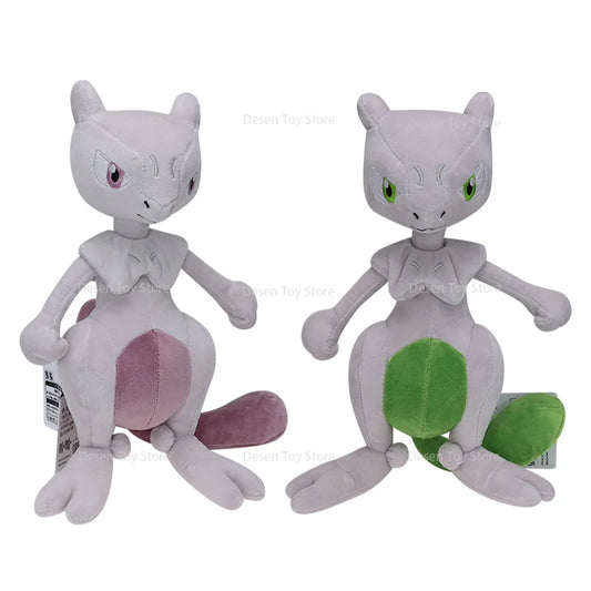 2 Styles Pokemon Plush Mewtwo Green Purple Shiny Mewtwo Soft Anime Stuffed Toys Pocket Monster Doll Soft Stuffed Toys Children