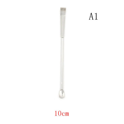 1pc Stainless Steel Lab Micro Spatula Medicine Spoon Scoop Shovel Pharmacy 100mm / 125mm / 150mm / 180mm / 200mm / 220mm