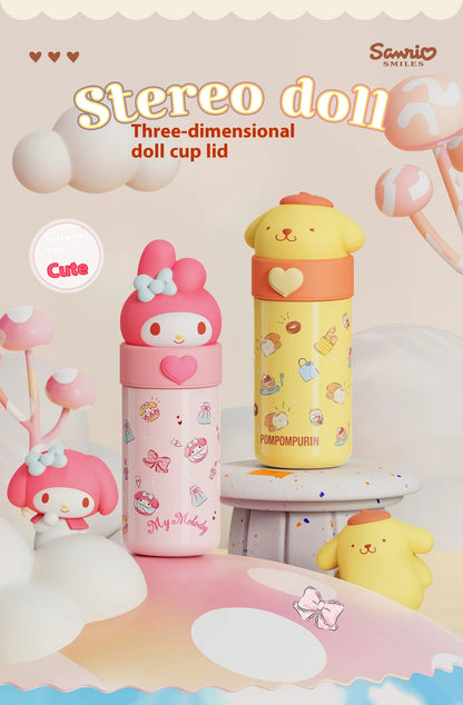 Cartoon Insulated Cup With High Appearance Children'S Water Cup Cute And Portable Student Food Grade Insulated Water Cup Gift
