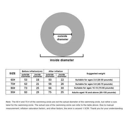 Swimming Pool Floating Rings Tire Pattern Leakproof Inflatable Swim Ring Pool Rings Air Mattresses Swimming Pool Accessories