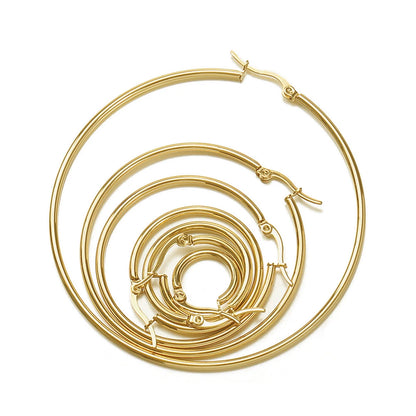 10pcs 316L Stainless Steel Open Earrings Circle Earring Hooks Base Ear Ring for Jewelry Making Components DIY