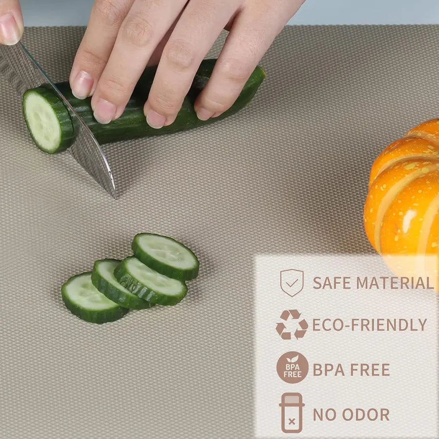 Non-Slip Shelf Liners for Kitchen Cabinets - EVA Drawer Liner Non-Adhesive, Waterproof Refrigerator Mats, Cupboard Protector