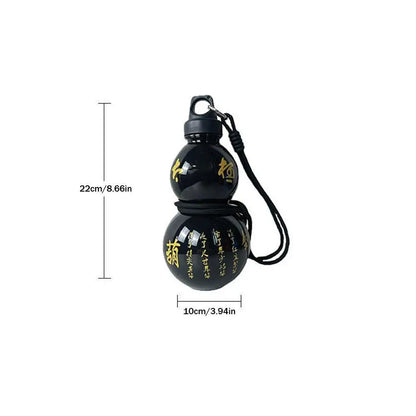 Retro Style Gourd Water Bottle 750ml Large Capacity Fitness Bottle Outdoor Hydration Gourd Bottle Traditional Water Cup Design