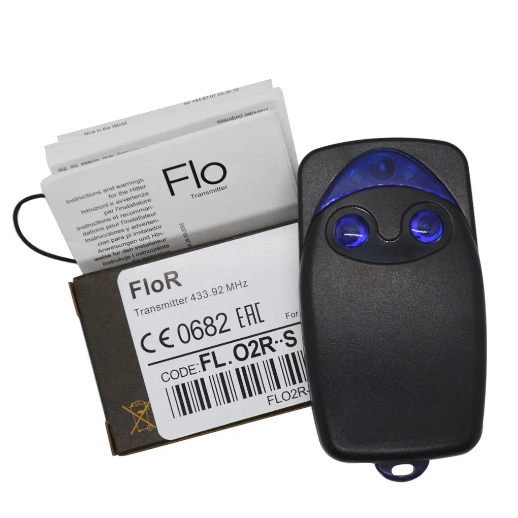 NICE FLORS FLO2R-S FLO4R-S 433MHz Remote Control Compatible Nice Era Flor FLO2RE FLO4RE NICE ERA INTI 2 433.92MHz Rolling Code