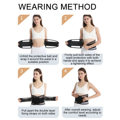 Back Brace Men Women Waist Support Beltm Breathable Adjustable Lumbar Support Belt for Herniated Disc Scoliosis Back Pain Relief