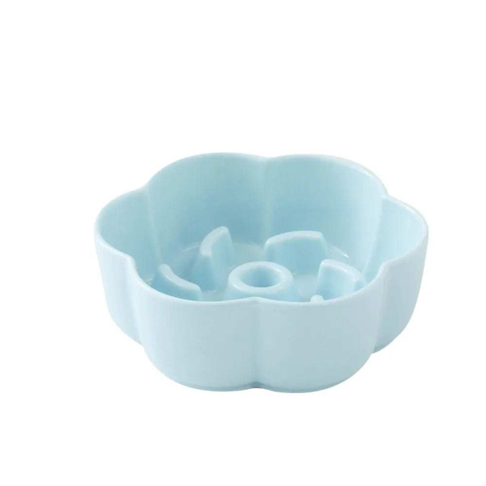 Ceramic Cat Slow Food Bowl Cute Creative Dog Food Feeding Basin Multi-use Large Capacity Pet Drinking Feeder Water Container