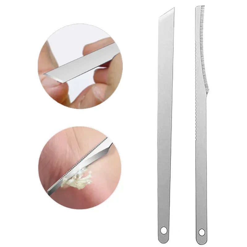3-7pcs Stainless Steel Manicure Pedicure Knife Nail Clippers To Remove Dead Skin Calluses Thick Hard Acne Needle Pick Tool Set