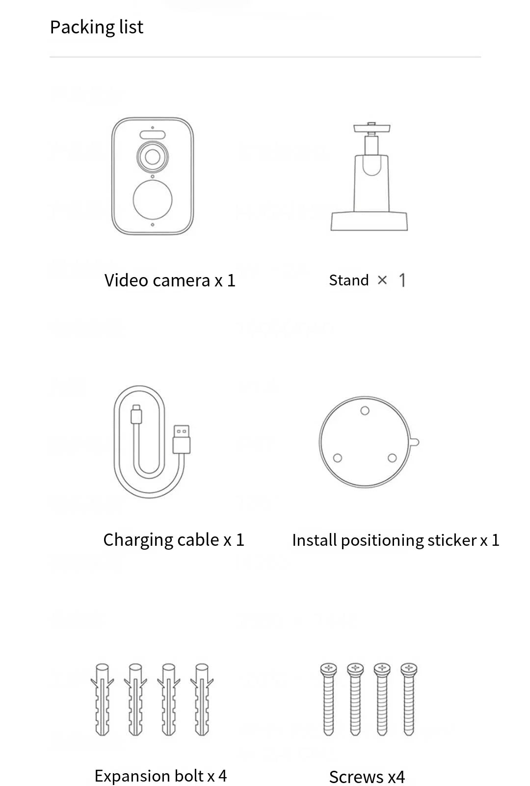 Xiaomi Mijia APP IP67 Waterproof 10000mah Battery Smart Outdoor IP Camera 2.5k HD  Wireless Security Infrared Night Vision Cam