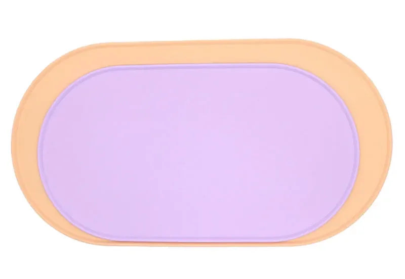 Silicone Pet Bowl Mat Placemat Waterproof Prevent Spills Dog Cat Food Feeding Pad Kitten feeding Pet Bowl tray Mats