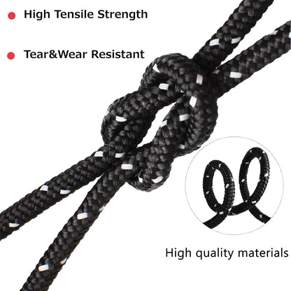 6mm Rock Climbing Rope 4 Meters,Outdoor Safety Climbing Rescue Grappling Lifeline Escape Descender Abseiling Fishing Rope