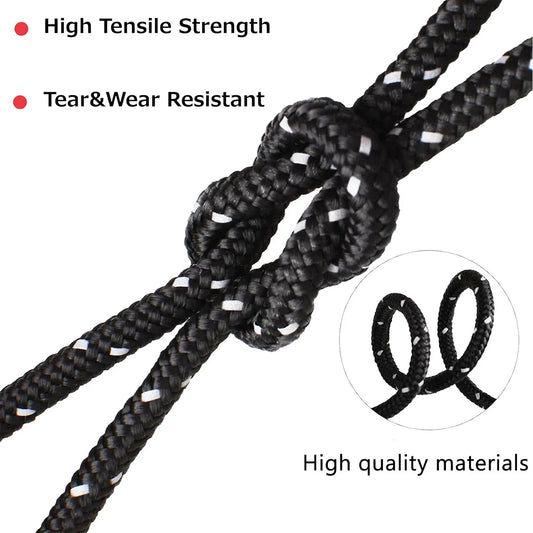 6mm Rock Climbing Rope 4 Meters,Outdoor Safety Climbing Rescue Grappling Lifeline Escape Descender Abseiling Fishing Rope