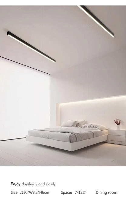 Modern LED Strip Light Long One Lamp Bright Installation For Living Room Aisle Balcony Entrance Hallway Corridor Office Lighting