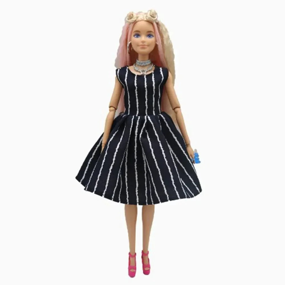 Elegant Doll Party Clothes High Quality Fashion 10 Styles Plush Coat Casual Wears Doll Dresses 11.5